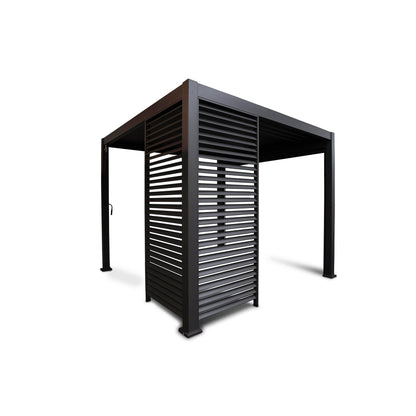 BEST Zubehör Terrassenüberdachung Louvre Seitenwand Best Terrassenüberdachung Cadiz 49940050 93 x 229 x 5 cm (B x H x T) Aluminium anthrazit