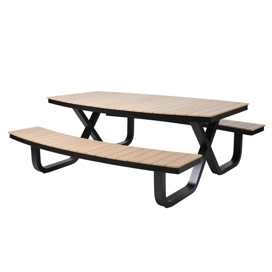 BEST Gartensitzgruppe Buddy 214 x 75 x 200 cm (B x H x T) Polywood Polywood polywood