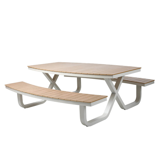 BEST Gartensitzgruppe Buddy 214 x 75 x 200 cm (B x H x T) Polywood Polywood polywood