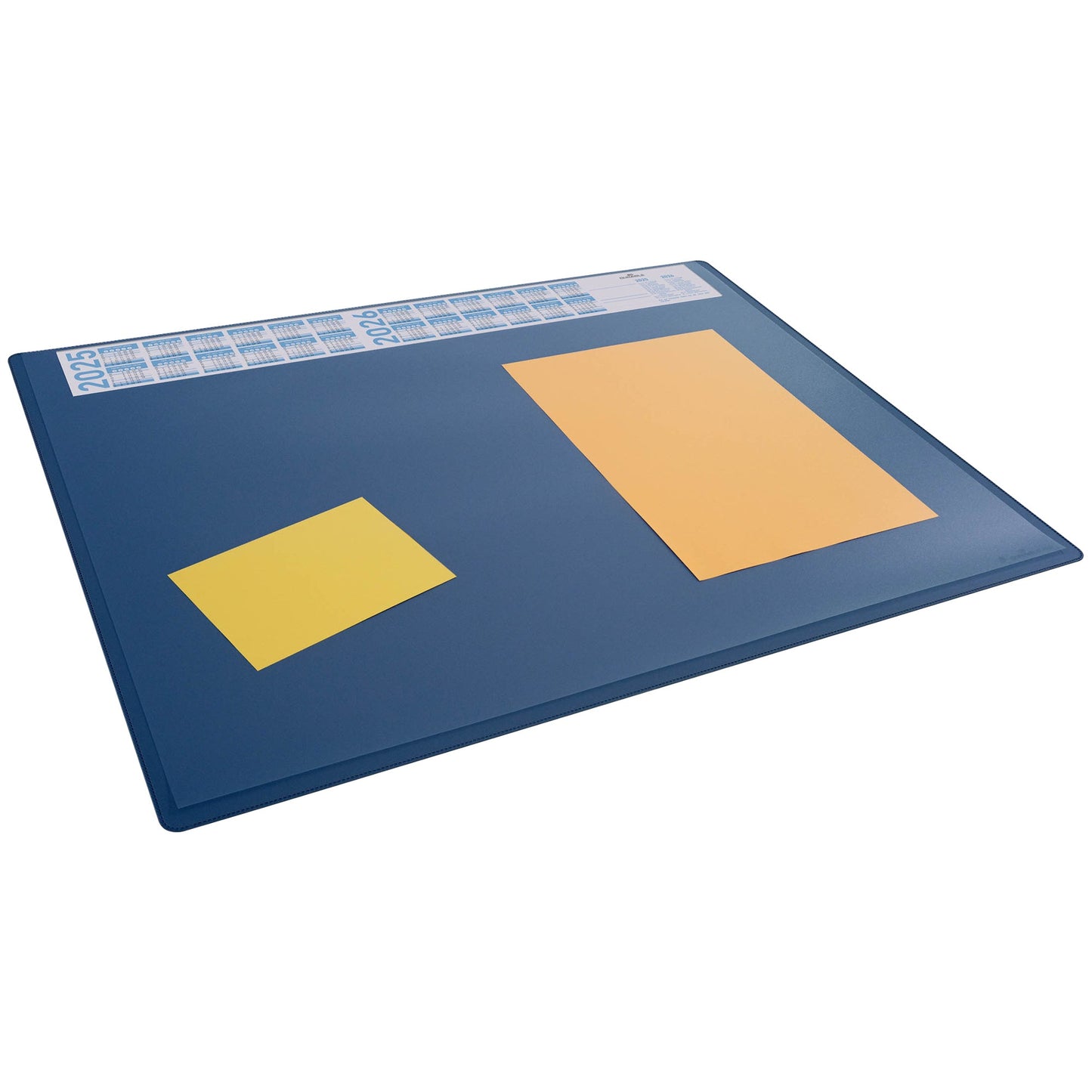 DURABLE Schreibunterlage 65 x 50 cm (B x H) mit Kalender 2 Jahre Polypropylen dunkelblau