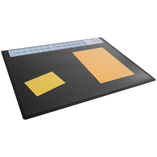 DURABLE Schreibunterlage 65 x 50 cm (B x H) mit Kalender 2 Jahre Polypropylen schwarz