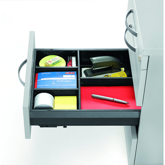 Schubladenteiler Kunststoff schwarz