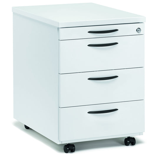 Rollcontainer MULTI M 435 x 600 x 800 mm (B x H x T) 3 Schubladen weiß
