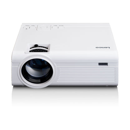 Lenco Beamer LPJ-280WH 20,3 x 8,2 x 15 cm (B x H x T) 2 x HDMI, AV-IN, VGA, USB, 3,5 mm Klinkenbuchse 2.800lm 800 x 400 Pixel DVD-Player integriert weiß