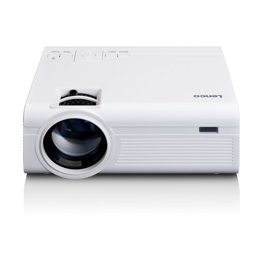 Lenco Beamer LPJ-280WH 20,3 x 8,2 x 15 cm (B x H x T) 2 x HDMI, AV-IN, VGA, USB, 3,5 mm Klinkenbuchse 2.800lm 800 x 400 Pixel DVD-Player integriert weiß