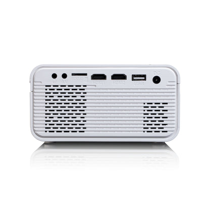 Lenco Beamer LPJ-280WH 20,3 x 8,2 x 15 cm (B x H x T) 2 x HDMI, AV-IN, VGA, USB, 3,5 mm Klinkenbuchse 2.800lm 800 x 400 Pixel DVD-Player integriert weiß