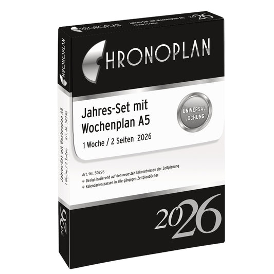 Chronoplan Einlage Kalender 2026 DIN A5 1 Woche/2 Seiten
