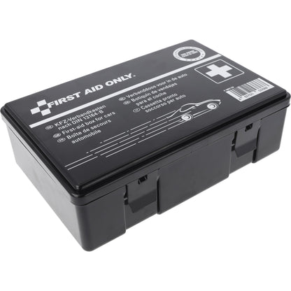 FIRST AID ONLY Verbandkasten Kfz Kunststoff schwarz DIN 13164