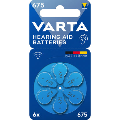Varta Knopfzelle Zink 675 1,4V 6 St./Pack.