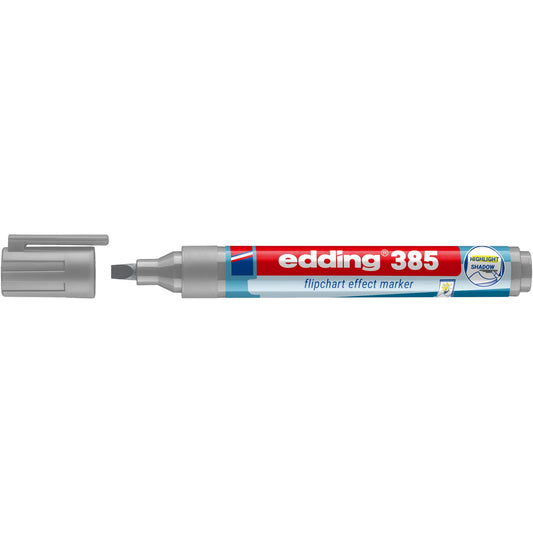edding Flipchartmarker 385 effect 1-5mm silbergrau