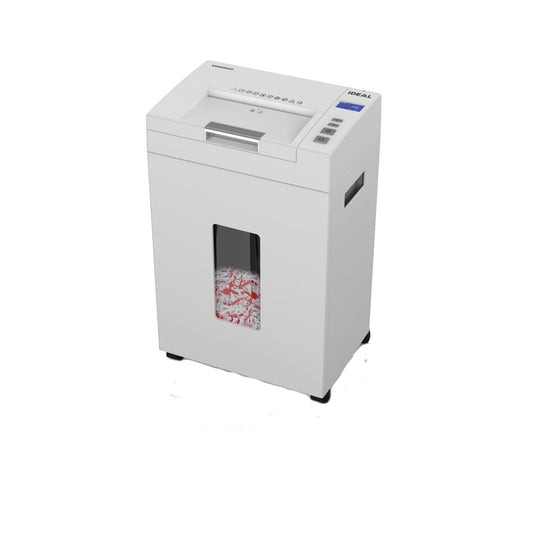 IDEAL Aktenvernichter Shredcat 8292 CC P-4 Papier, Heftklammern, Kreditkarten Partikelschnitt hellgrau