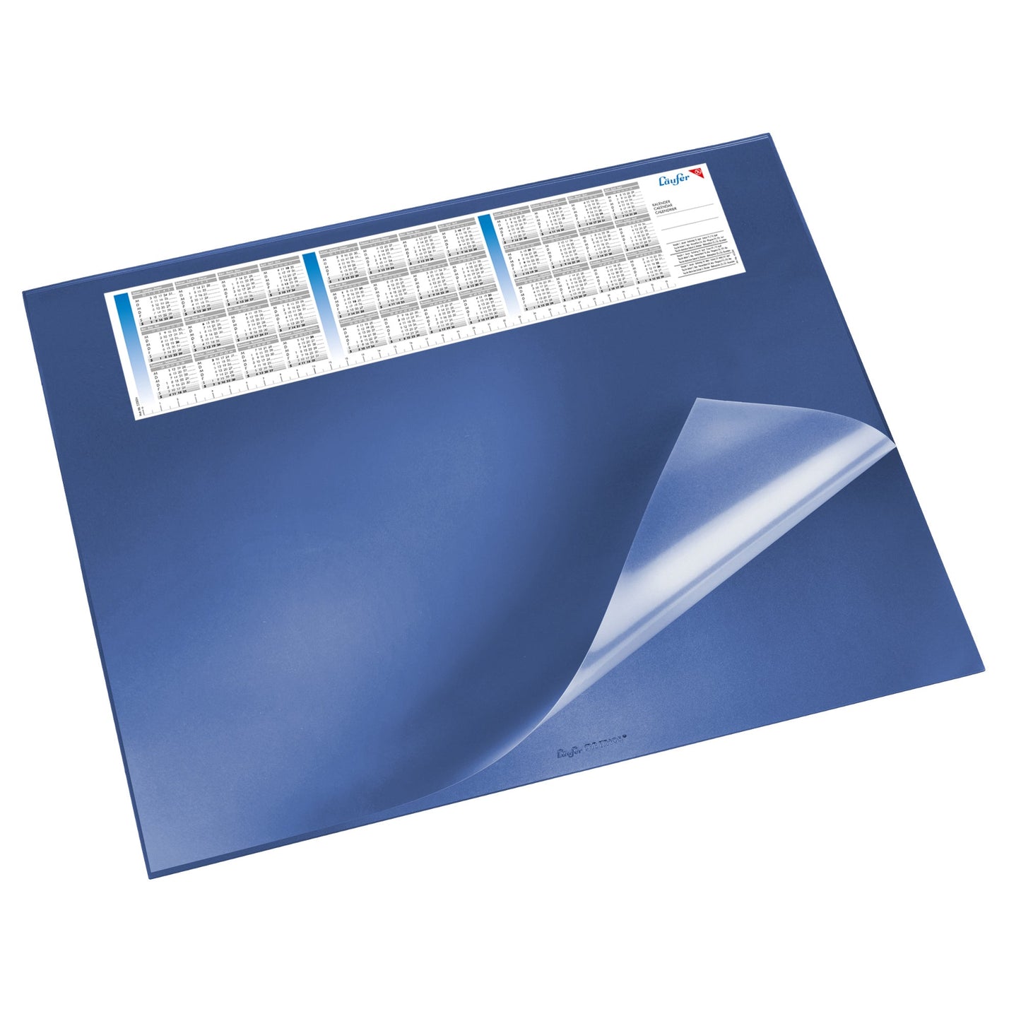 Läufer Schreibunterlage Synthos VSP 53 x 40 cm (B x H) mit Kalender 3 Jahre Kunststoff blau