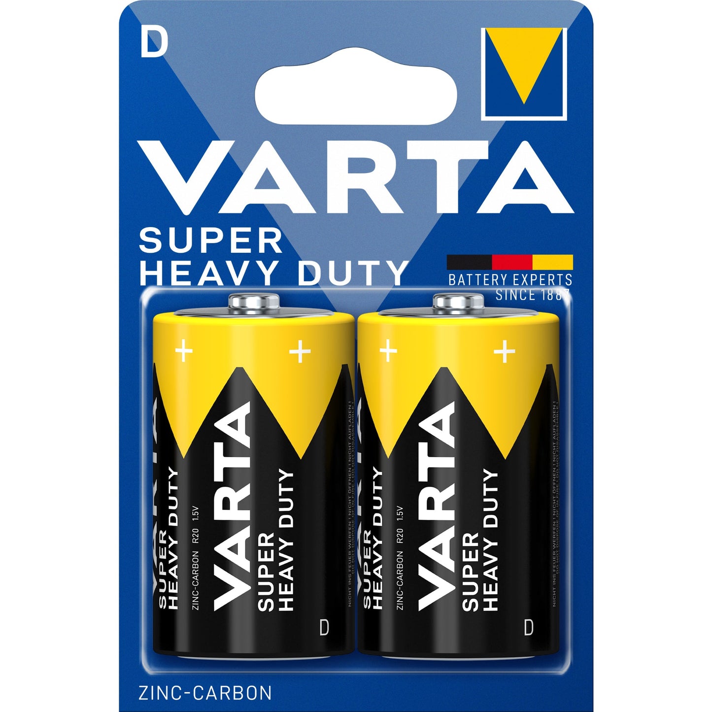 Varta Batterie Superlife D/Mono R20 Zink-Kohle 1,5V 2 St./Pack.