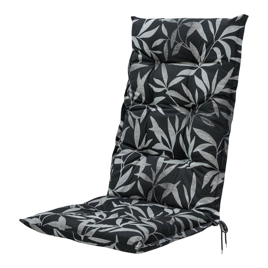BEST Gartenauflage Hochlehner Breite des Sitzes: 60cm Tiefe der Sitzfläche: 74cm Höhe der Rückenlehne: 70cm 60 % Polyester, 40 % Baumwolle (190 g/m²) schwarz