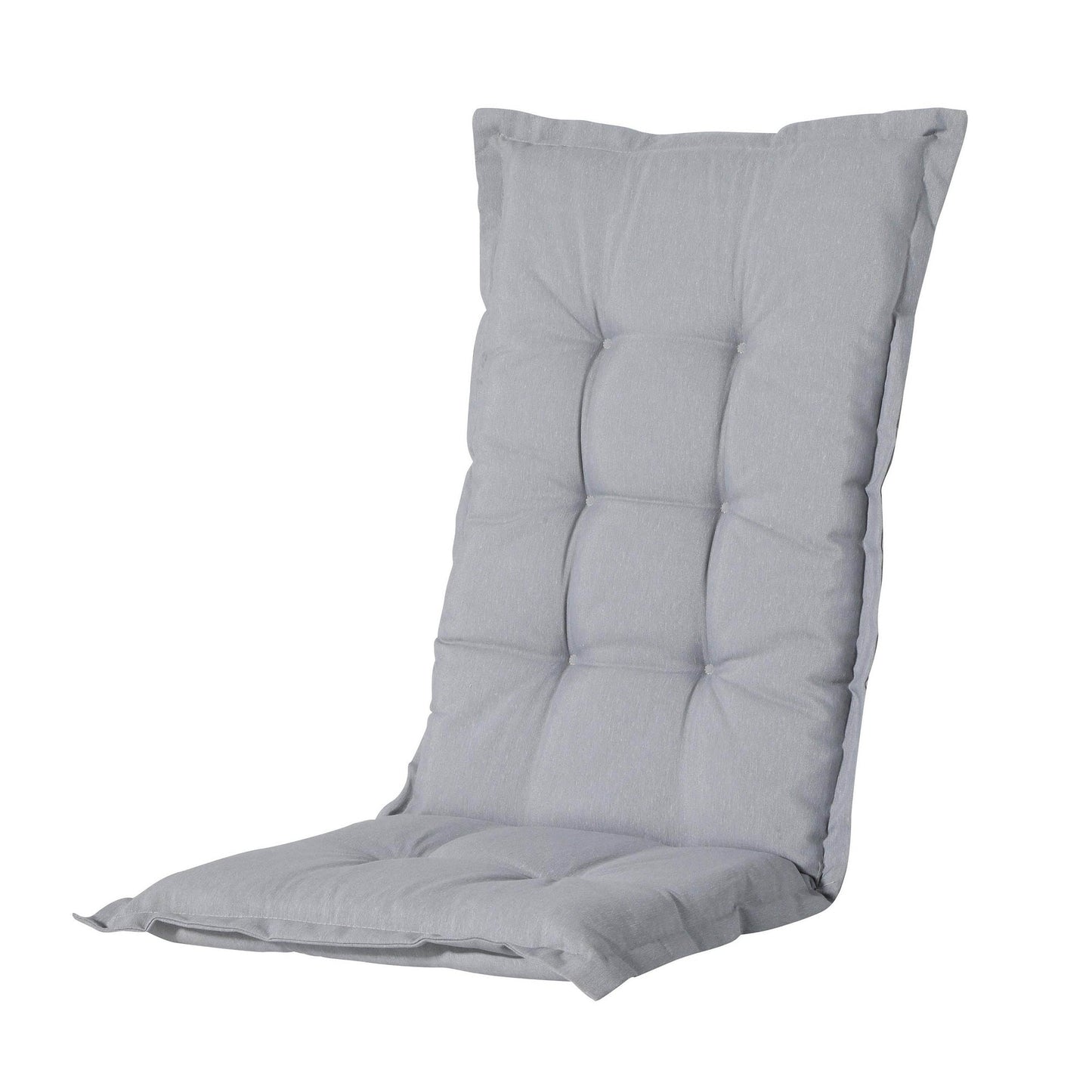 BEST Gartenauflage Hochlehner Breite des Sitzes: 60cm Tiefe der Sitzfläche: 74cm Höhe der Rückenlehne: 70cm 60 % Polyester, 40 % Baumwolle (190 g/m²) hellgrau