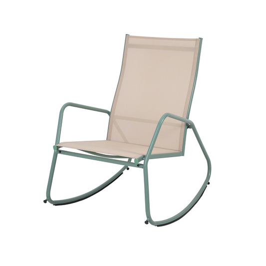 BEST Schaukelstuhl Brody 68,5 x 97 x 91 cm (B x H x T) Textilene beige