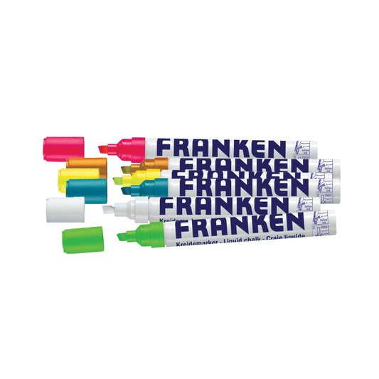 FRANKEN Kreidemarker 2-5mm farbig sortiert 6 St./Pack.