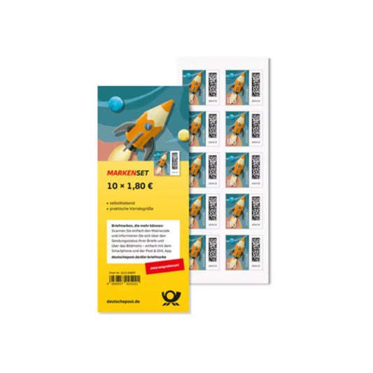 Briefmarke 1,80 Euro selbstklebend freie Motivauswahl nicht möglich 10 St./Pack.