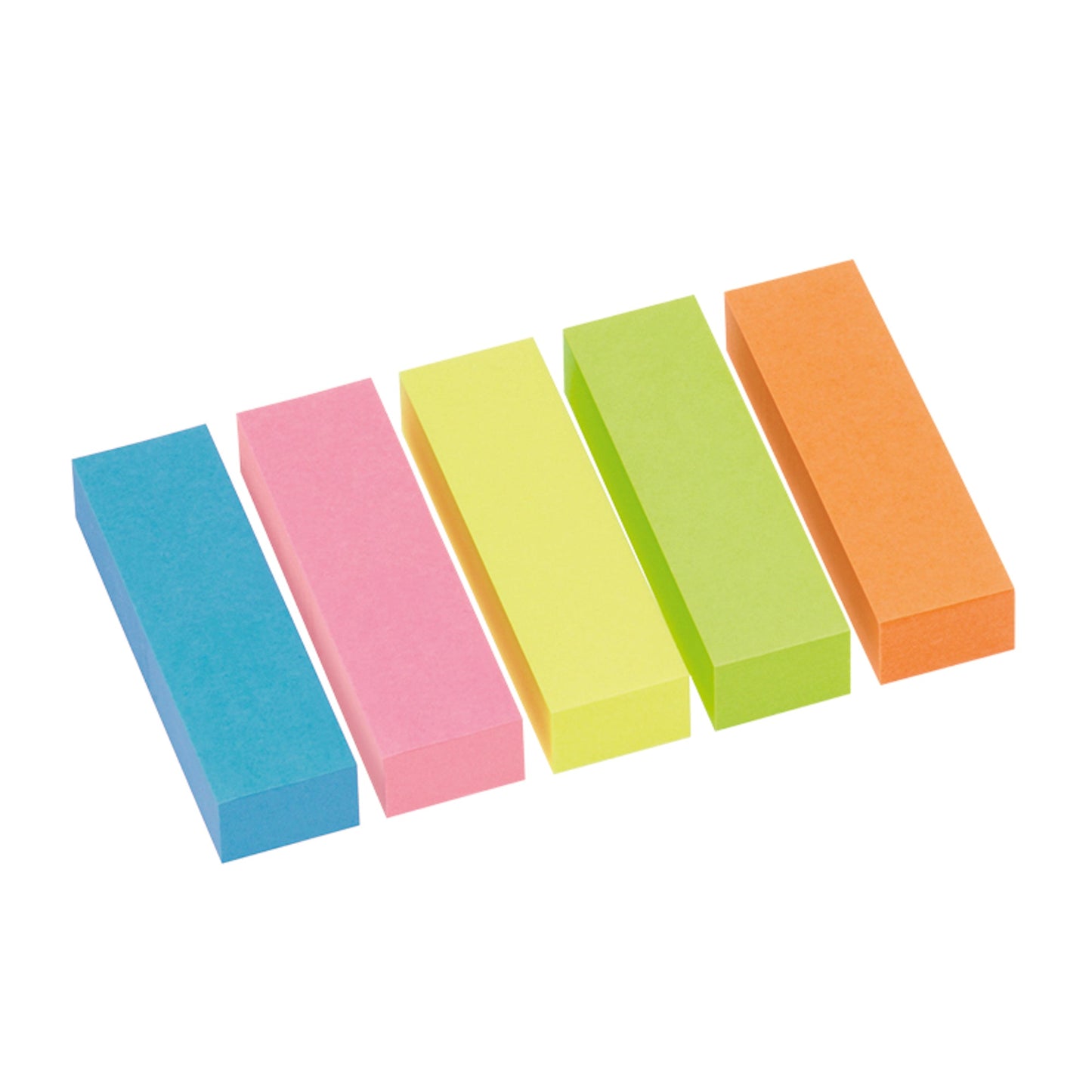 Info Haftmarker 50 x 15 mm (B x H) blau, rosa, gelb, grün, orange 100 Bl./Block 5 Block/Pack.