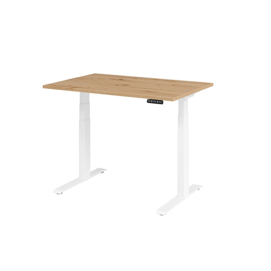 Hammerbacher Schreibtisch Basic Maße: 1.200 x 640 x 1.290 x 800 mm (B x H x T) Spanplatte asteiche