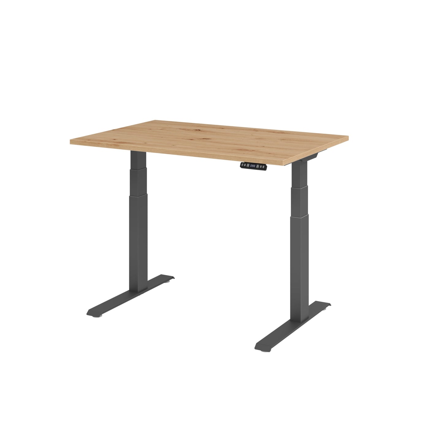 Hammerbacher Schreibtisch Basic Maße: 1.200 x 640 x 1.290 x 800 mm (B x H x T) Spanplatte asteiche