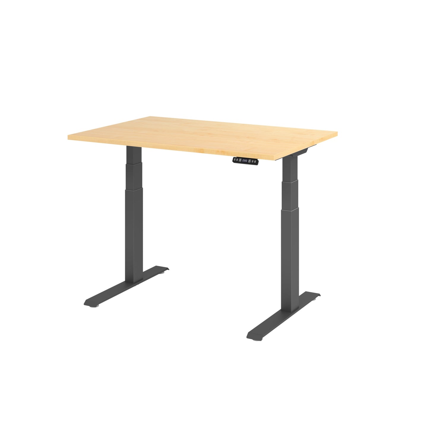 Hammerbacher Schreibtisch Basic Maße: 1.200 x 640 x 1.290 x 800 mm (B x H x T) Spanplatte ahorn