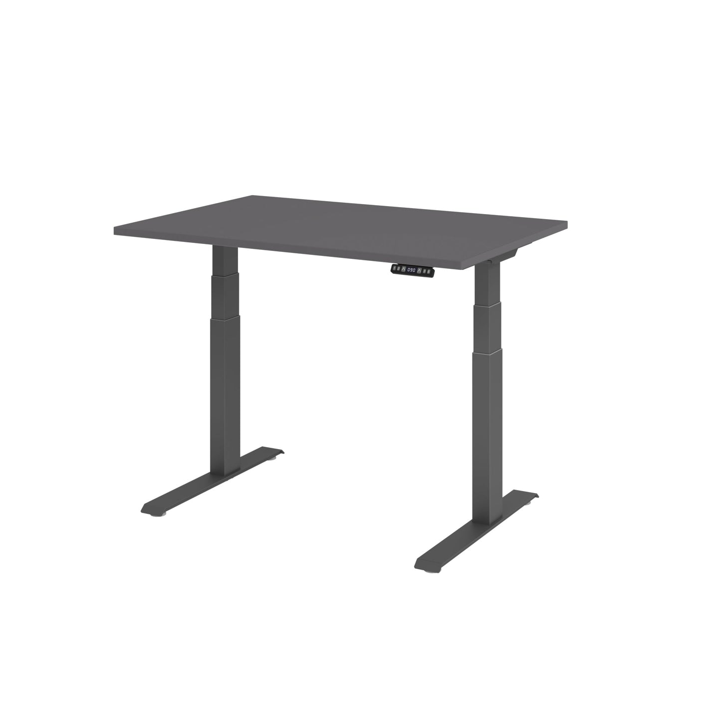 Hammerbacher Schreibtisch Basic Maße: 1.200 x 640 x 1.290 x 800 mm (B x H x T) Spanplatte graphit