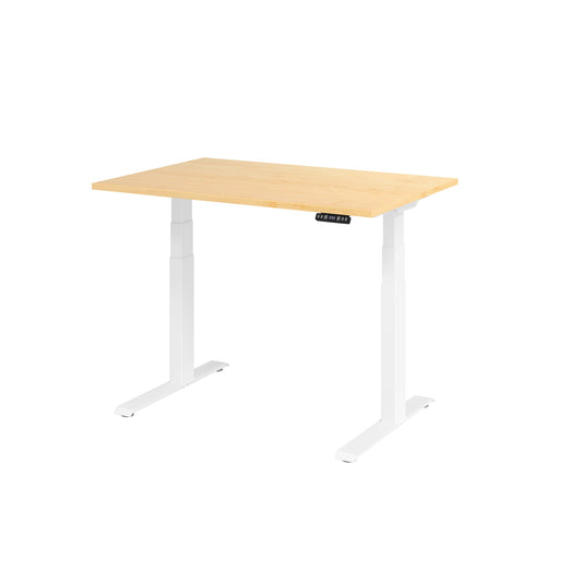 Hammerbacher Schreibtisch Basic Maße: 1.200 x 640 x 1.290 x 800 mm (B x H x T) Spanplatte ahorn