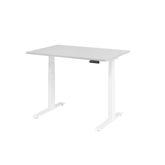 Hammerbacher Schreibtisch Basic Maße: 1.200 x 640 x 1.290 x 800 mm (B x H x T) Spanplatte grau