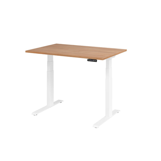 Hammerbacher Schreibtisch Basic Maße: 1.200 x 640 x 1.290 x 800 mm (B x H x T) Spanplatte nussbaum