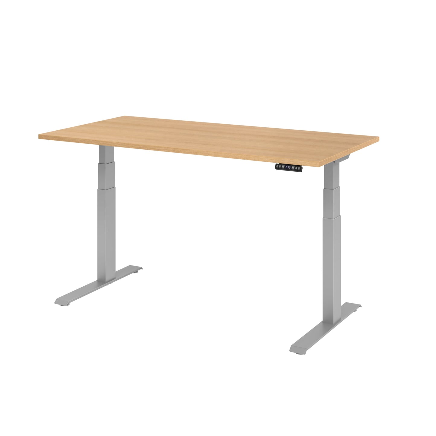 Hammerbacher Schreibtisch Basic Maße: 1.600 x 640 x 1.290 x 800 mm (B x H x T) Spanplatte eiche