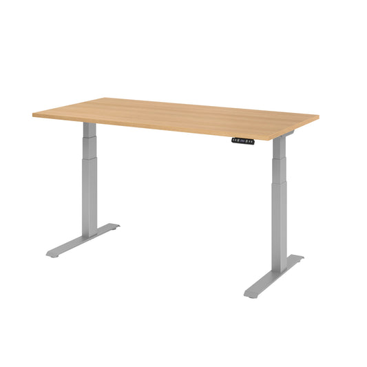 Hammerbacher Schreibtisch Basic Maße: 1.600 x 640 x 1.290 x 800 mm (B x H x T) Spanplatte eiche