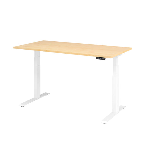 Hammerbacher Schreibtisch Basic Maße: 1.600 x 640 x 1.290 x 800 mm (B x H x T) Spanplatte ahorn