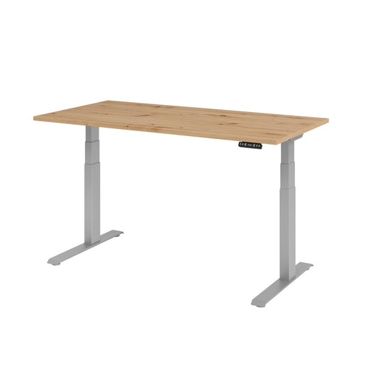 Hammerbacher Schreibtisch Basic Maße: 1.600 x 640 x 1.290 x 800 mm (B x H x T) Spanplatte asteiche