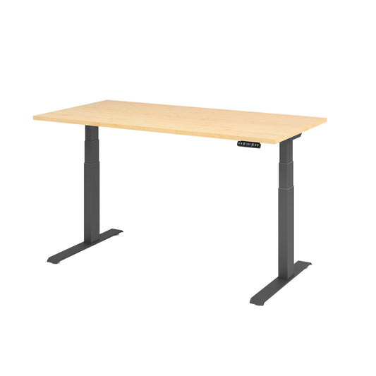 Hammerbacher Schreibtisch Basic Maße: 1.600 x 640 x 1.290 x 800 mm (B x H x T) Spanplatte ahorn