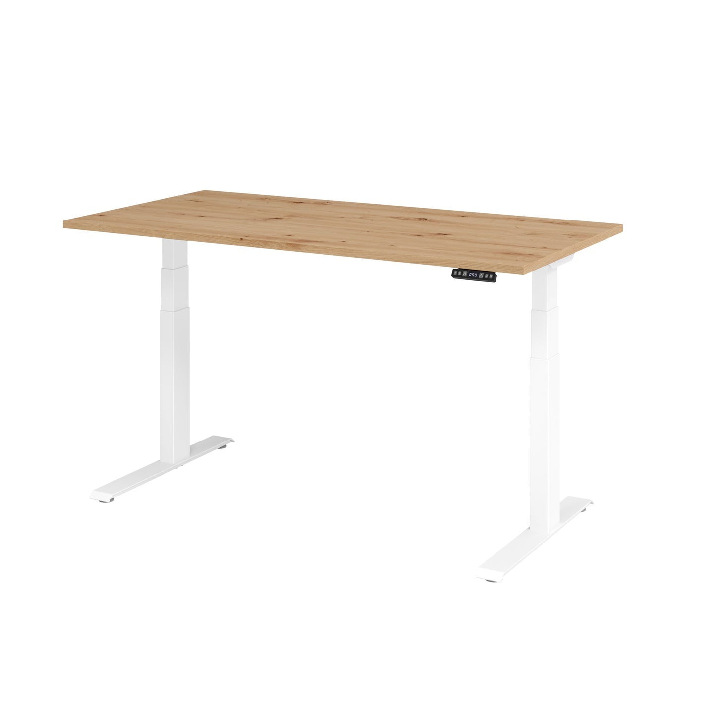 Hammerbacher Schreibtisch Basic Maße: 1.600 x 640 x 1.290 x 800 mm (B x H x T) Spanplatte asteiche