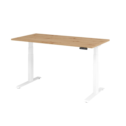 Hammerbacher Schreibtisch Basic Maße: 1.600 x 640 x 1.290 x 800 mm (B x H x T) Spanplatte asteiche