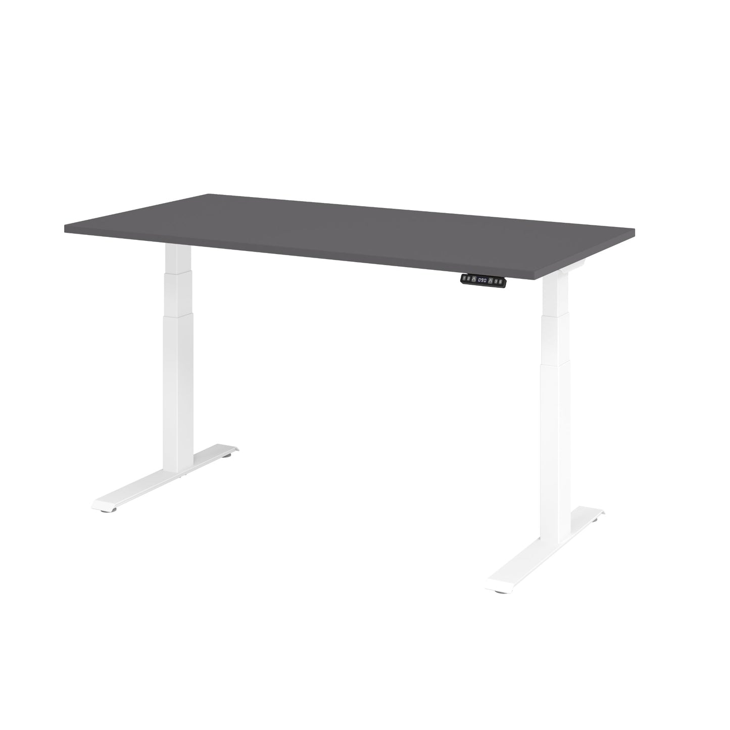 Hammerbacher Schreibtisch Basic Maße: 1.600 x 640 x 1.290 x 800 mm (B x H x T) Spanplatte graphit
