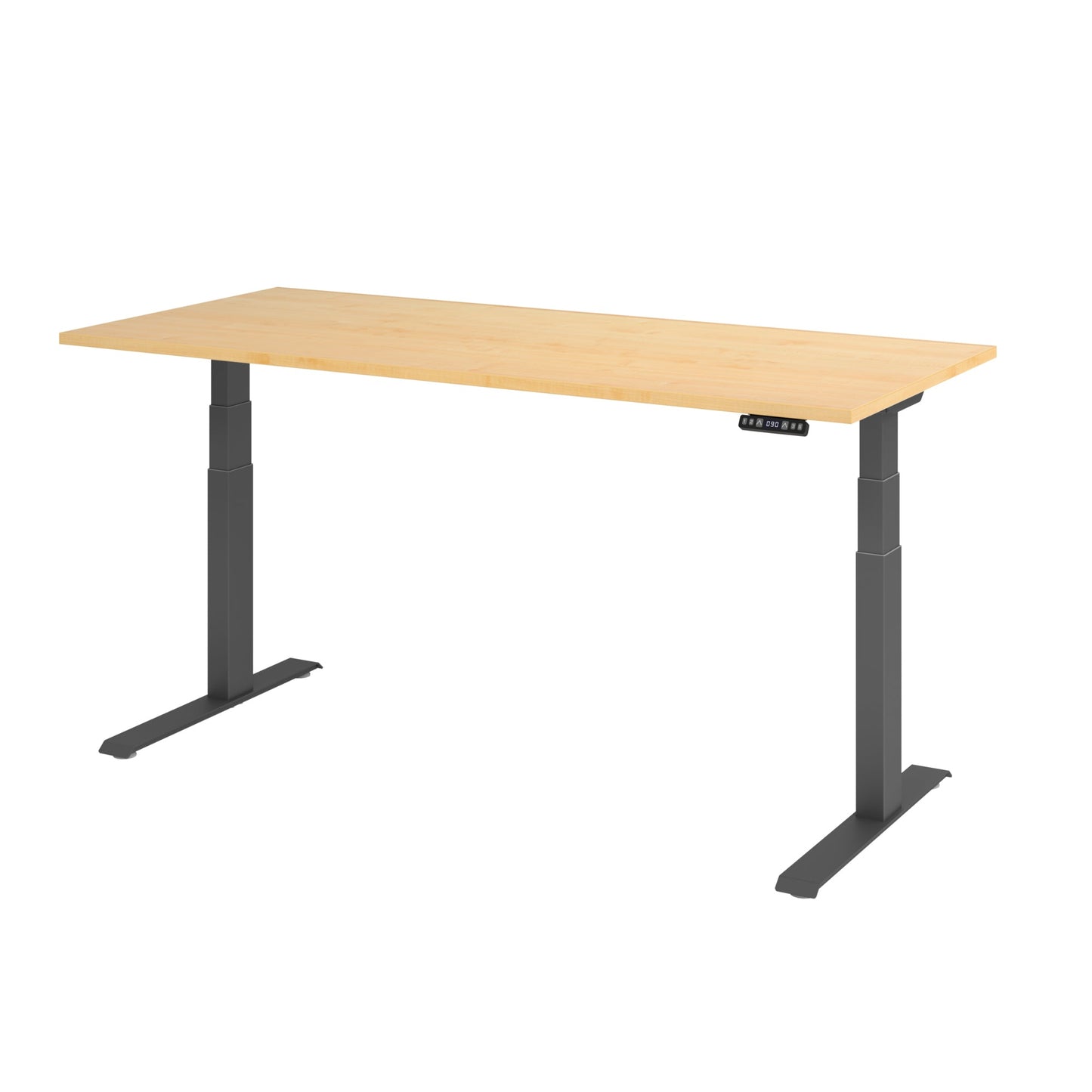 Hammerbacher Schreibtisch Basic Maße: 1.800 x 640 x 1.290 x 800 mm (B x H x T) Spanplatte ahorn