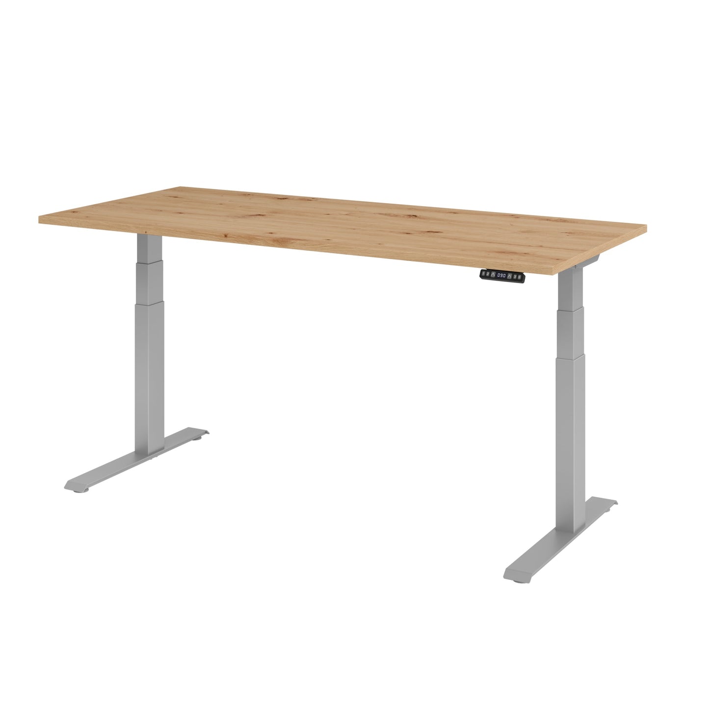 Hammerbacher Schreibtisch Basic Maße: 1.800 x 640 x 1.290 x 800 mm (B x H x T) Spanplatte asteiche