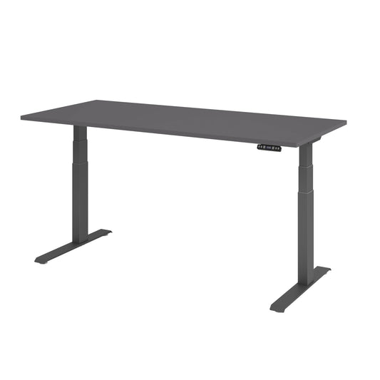 Hammerbacher Schreibtisch Basic Maße: 1.800 x 640 x 1.290 x 800 mm (B x H x T) Spanplatte graphit