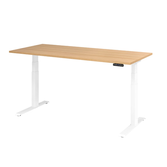 Hammerbacher Schreibtisch Basic Maße: 1.800 x 640 x 1.290 x 800 mm (B x H x T) Spanplatte eiche
