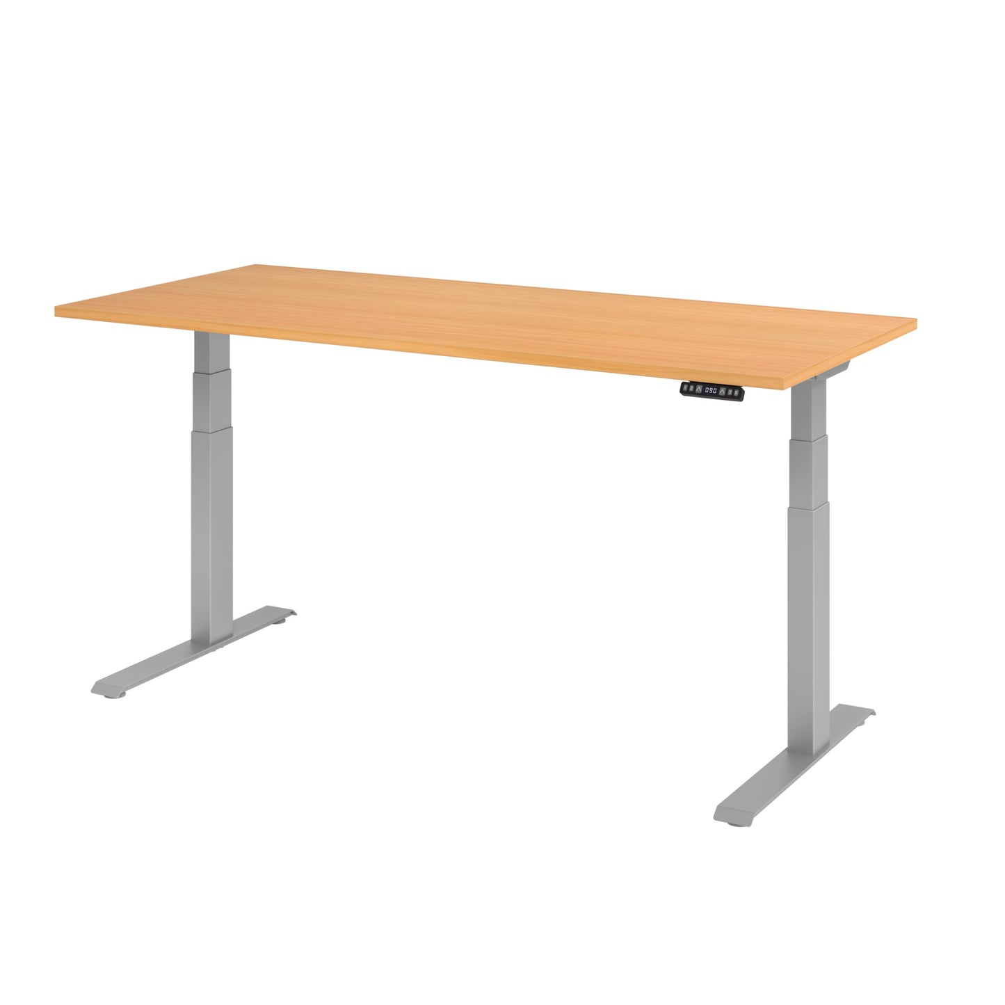 Hammerbacher Schreibtisch Basic Maße: 1.800 x 640 x 1.290 x 800 mm (B x H x T) Spanplatte buche