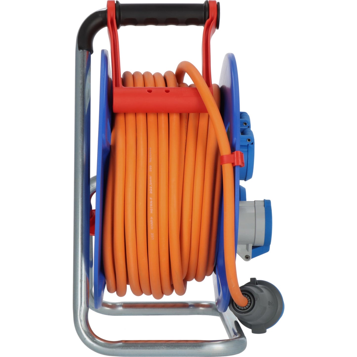 brennenstuhl® Kabeltrommel H07RN-F 3G2,5 25m IP44 blau CEE: 1 Steckdose, Schutzkontakt: 3 Steckdosen