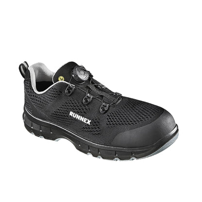 RUNNEX® Sicherheitsschuhe atop FlexStar 41 S1PS atmungsaktives Mesh/TPU-Besätze schwarz/grau