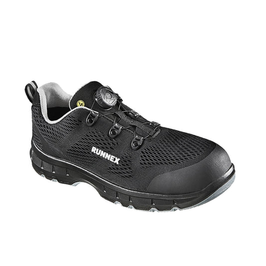 RUNNEX® Sicherheitsschuhe atop FlexStar 40 S1PS atmungsaktives Mesh/TPU-Besätze schwarz/grau