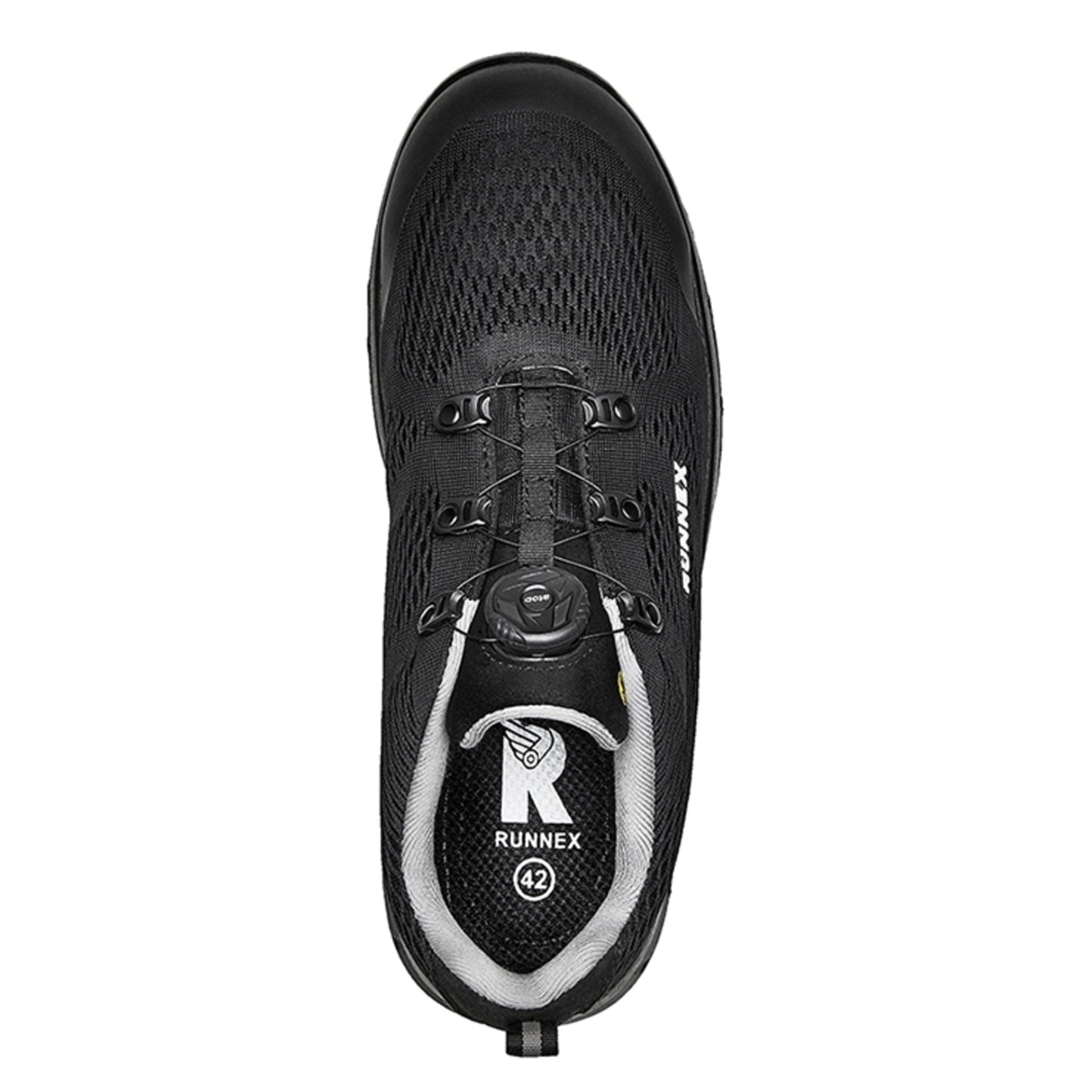 RUNNEX® Sicherheitsschuhe atop FlexStar 40 S1PS atmungsaktives Mesh/TPU-Besätze schwarz/grau
