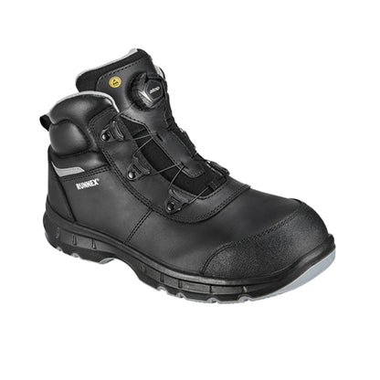 RUNNEX® Sicherheitsstiefel atop FlexStar 40 knöchelhoch Rindleder schwarz/grau