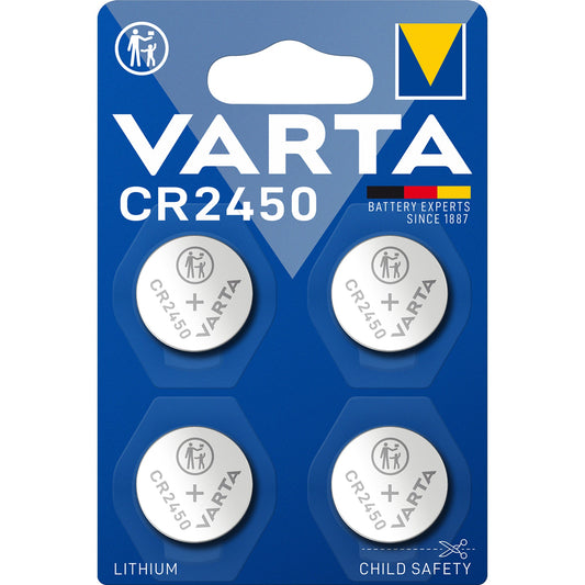 Varta Knopfzelle Lithium CR2450 3V 570 mAh 4 St./Pack.