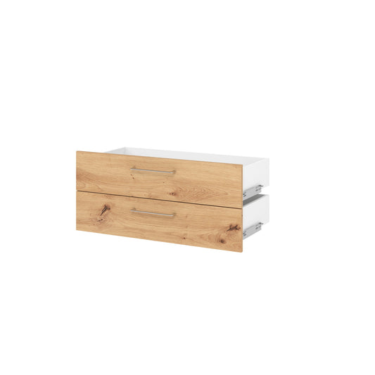 Hammerbacher Schublade Regal V9 Advanced 796 x 173 mm (B x H) Spanplatten, folienummantelt asteiche 2 St./Pack.